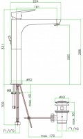 Смеситель для умывальника Fiore Kevon (81CR8128) фото №2 — интернет-магазин Desire.md
