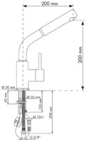 Смеситель для кухни Plados Venmixext UG70 Black Matt фото №2 — интернет-магазин Desire.md