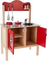 Bucătărie Viga Red Kitchen with Accessories (50384)