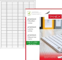 Etichete autoadezive pentru imprimantă Tanex A4/100p 180pcs (TN02060)