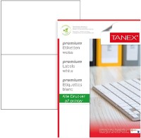 Etichete autoadezive pentru imprimantă Tanex A4/100p 2pcs (TN02102)