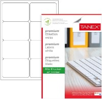 Etichete autoadezive pentru imprimantă Tanex A4/100p 8pcs (TN02008)