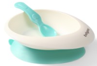 Миска с присоской и ложкой BabyOno Mint (1077/03)