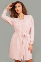 Halat de baie Ajoure T5140 Print Rhombus Pink XL imaginea #2 — magazin online Desire.md