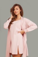 Halat de baie Ajoure T5140 Print Rhombus Pink XL imaginea #4 — magazin online Desire.md
