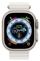 Smartwatch Apple Watch Ultra GPS + Cellular 49mm Titanium Case with Ocean Band White (MNHF3)