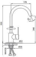 Baterie bucătărie Frud R42052-12 imaginea #2 — magazin online Desire.md