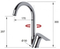 Смеситель для кухни Remer Infinity I42B фото №2 — интернет-магазин Desire.md