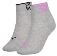 Женские носки Puma Women Placed Logo Short Sock 2P Grey Melange Combo 35-38