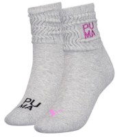 Сiorapi pentru dame Puma Women Slouch Sock 2P Grey Melange Combo 35-38