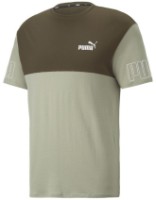 Tricou bărbătesc Puma Power Colorblock Tee Pebble Gray XS