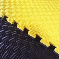 Спортивный мат Eva Puzzle 1х1m 2cm (7870) Yellow/Black