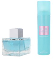 Set de parfumuri pentru ea Antonio Banderas Blue Seduction EDT 80ml + Deo Spray 150ml