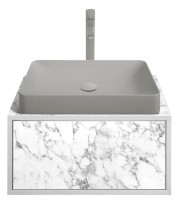 Шкаф с умывальником Montebella Set 50.01 600x500 Bianco 585x 385 Koala