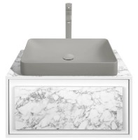 Шкаф с умывальником Montebella Set 51.02 800x500 Bianco LED 585x385 Koala