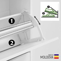 Обувница Mobildor-Lux Leo 164x70x27 Sonoma/White (10008515) фото №4 — интернет-магазин Desire.md