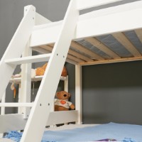 Детская кровать MobiCasa Etajat Mira 80/120x200 White