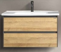 Шкаф с умывальником Martat Rino 100 Oak/Anthracite (17414)