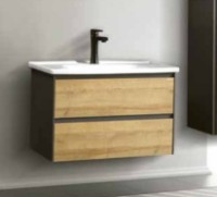 Dulap cu lavoar Martat Rino 80 Oak/Anthracite (17415)