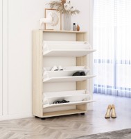 Обувница Mobildor-Lux Leo 125x90x27 Sonoma/White (10008494) фото №5 — интернет-магазин Desire.md