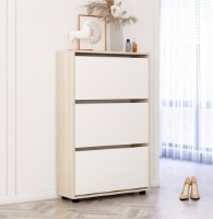Обувница Mobildor-Lux Leo 125x90x27 Sonoma/White (10008494) фото №2 — интернет-магазин Desire.md