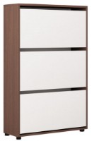 Rafturi pentru pantofi Mobildor-Lux Leo 90 (125x90x27) Wenge/White imaginea #1 — magazin online Desire.md
