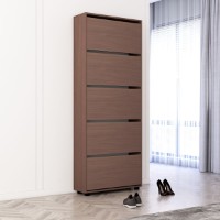 Rafturi pentru pantofi Mobildor-Lux Leo 90 (203x90x27) Wenge imaginea #3 — magazin online Desire.md