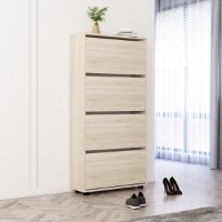 Rafturi pentru pantofi Mobildor-Lux Leo Slim 164x50x16 Sonoma (10008900) imaginea #2 — magazin online Desire.md