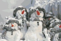 Tablou pe numere PRC Omuleții de Zapadă 40x50cm 04120