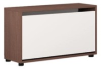 Rafturi pentru pantofi Mobildor-Lux Leo Slim 80 (47x80x16) Wenge/White imaginea #1 — magazin online Desire.md