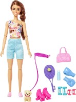 Păpușa Barbie Wellness Workout Outfit Roller Skates and Tennis (HKT91)
