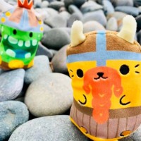 Jucărie de pluș Cats Vs Pickles Kitty and Cucumber Viking (CVP2200-1) imaginea #3 — magazin online Desire.md