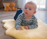 Ковёр из овчины IBENA Baby Lammfell Parkano 80x90cm Beige фото №2 — интернет-магазин Desire.md