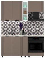 Bucătărie MDF Lux Latte Soft 1.6m