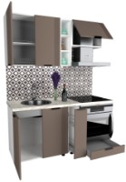 Bucătărie MDF Lux Latte Soft 1.6m imaginea #3 — magazin online Desire.md