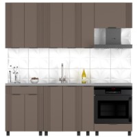 Bucătărie MDF Lux Latte Soft 2.0m