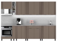 Кухонный гарнитур MDF Lux Latte Soft 3.0m
