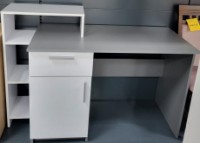 Masa de birou Magnusplus Table 12 Graphite/White Alaska