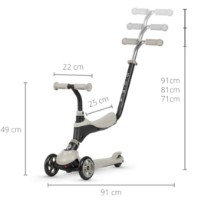 Trotinetă Qplay Sema Beige imaginea #4 — magazin online Desire.md