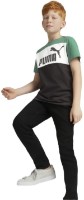 Детская футболка Puma Ess+ Colorblock Tee B Vine 140