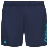 Slip de înot pentru bărbați Arena Fundamentals Logo 1B344-078 M Navy/Turquoise