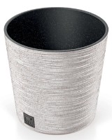 Ghiveci Prosperplast Furu Round Low ECO Wood DFR300W-S449W