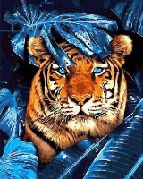Картина по номерам Strateg Глаза тигра (VA-1943)