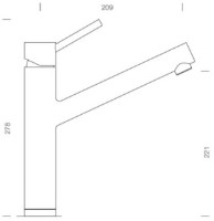 Смеситель для кухни Schock Altos 529003 EDM фото №2 — интернет-магазин Desire.md