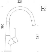 Смеситель для кухни Schock Conos 528120 EDM фото №2 — интернет-магазин Desire.md