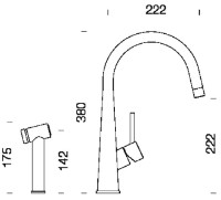 Смеситель для кухни Schock Conos Pro 528006 EDM фото №2 — интернет-магазин Desire.md