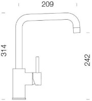 Смеситель для кухни Schock Fonos 538000 CHR фото №2 — интернет-магазин Desire.md