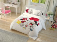 Lenjerie de pat pentru copii Tac Disney Minnie&Mickey Double (60212083)