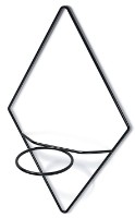 Suport pentru flori Prosperplast Showy Hanger IKSH1M