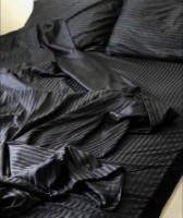 Lenjerie de pat Napolyon Satin Eurostandart Black imaginea #3 — magazin online Desire.md